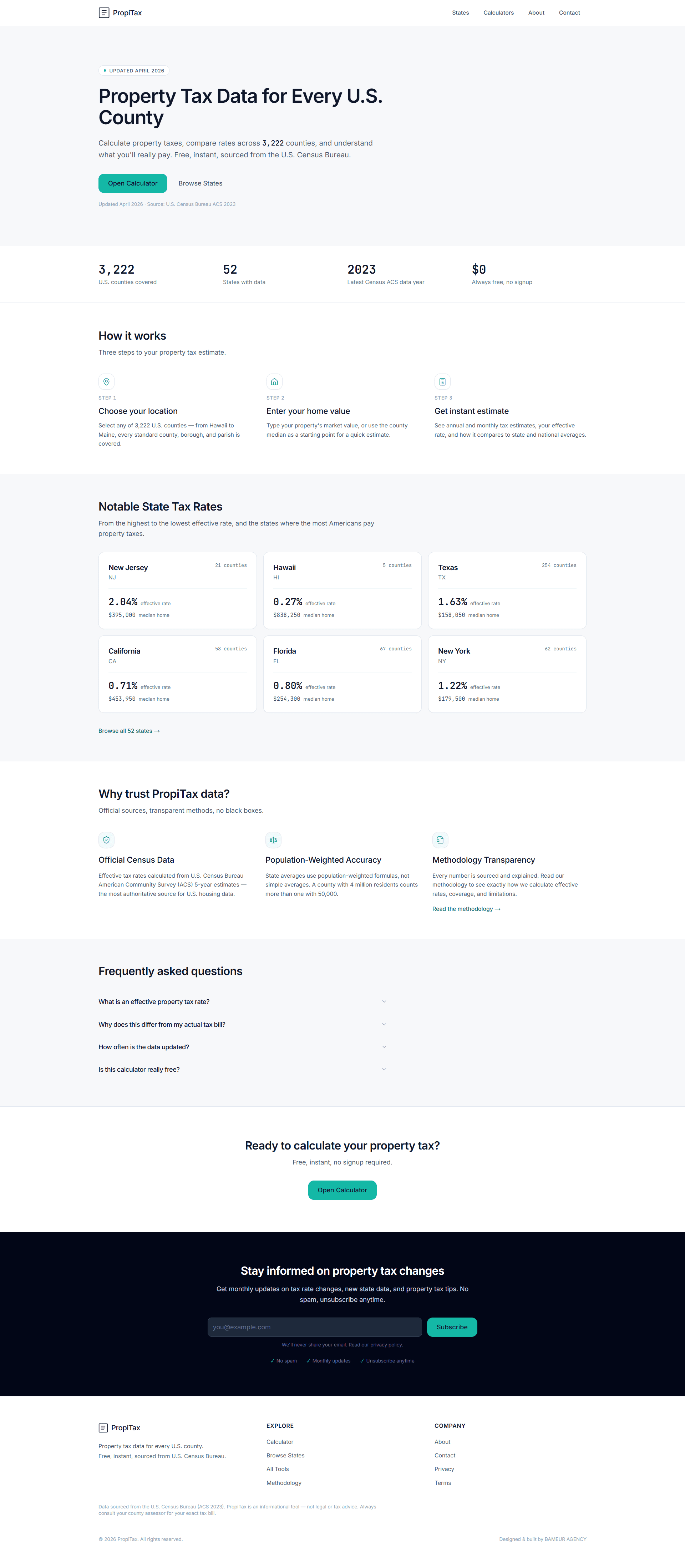 Propitax — Web Design project by Bameur Agency