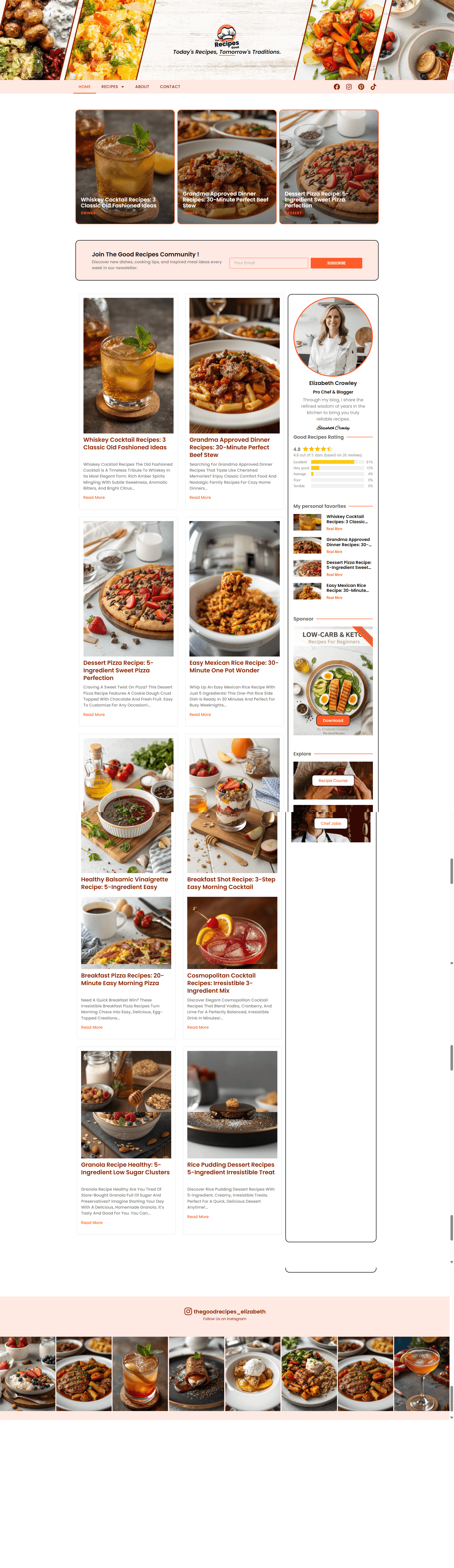The Good Recipes — SEO project by Bameur Agency